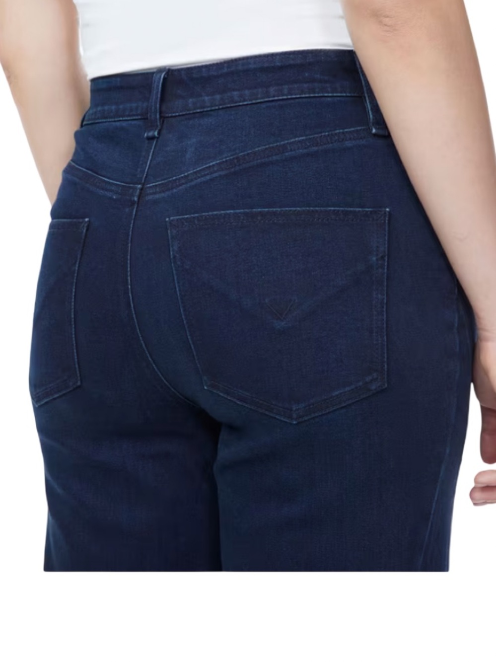 Hudson Women's Seamed Wide Leg Medium Wash Jeans NWT Size 16 - Picture 5 of 12